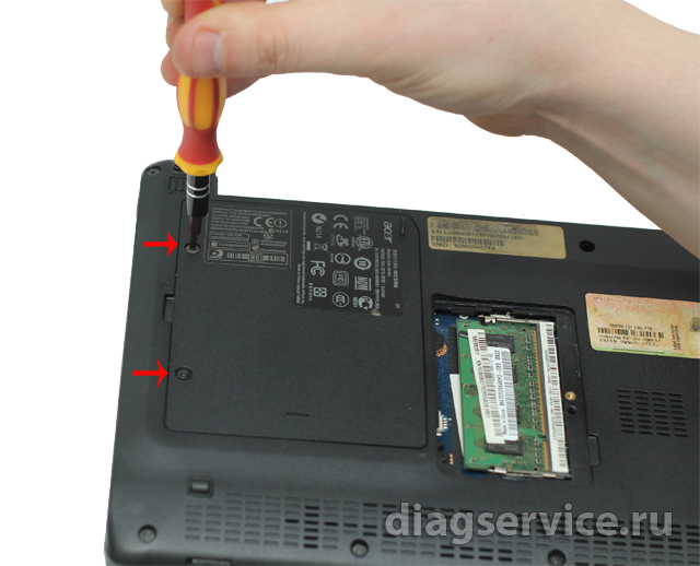 замена динамиков ноутбука Acer  Aspire One KAV60